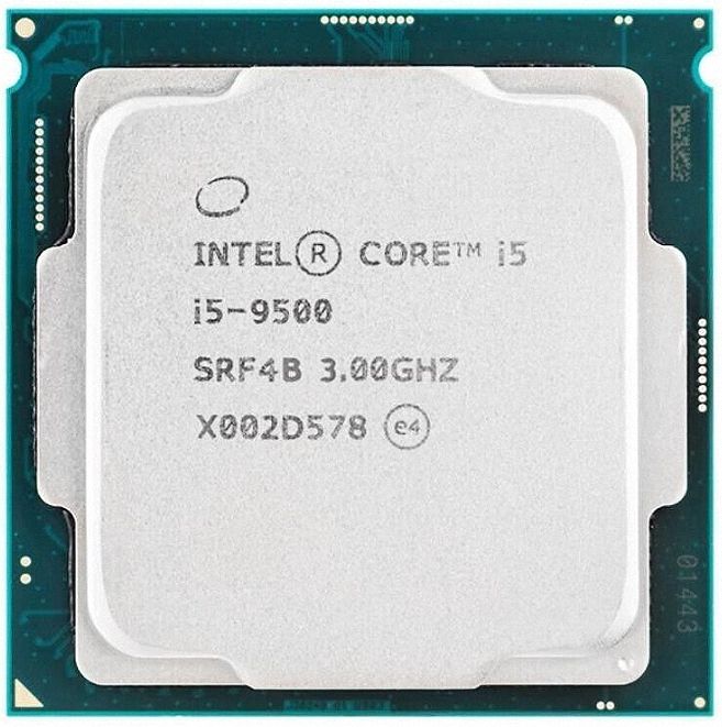 Intel Core i5-9500 SRF4D 6C 3GHz to 4.3GHz Socket 1151 Coffee Lake 14NM 9MB 65W Oct 2018