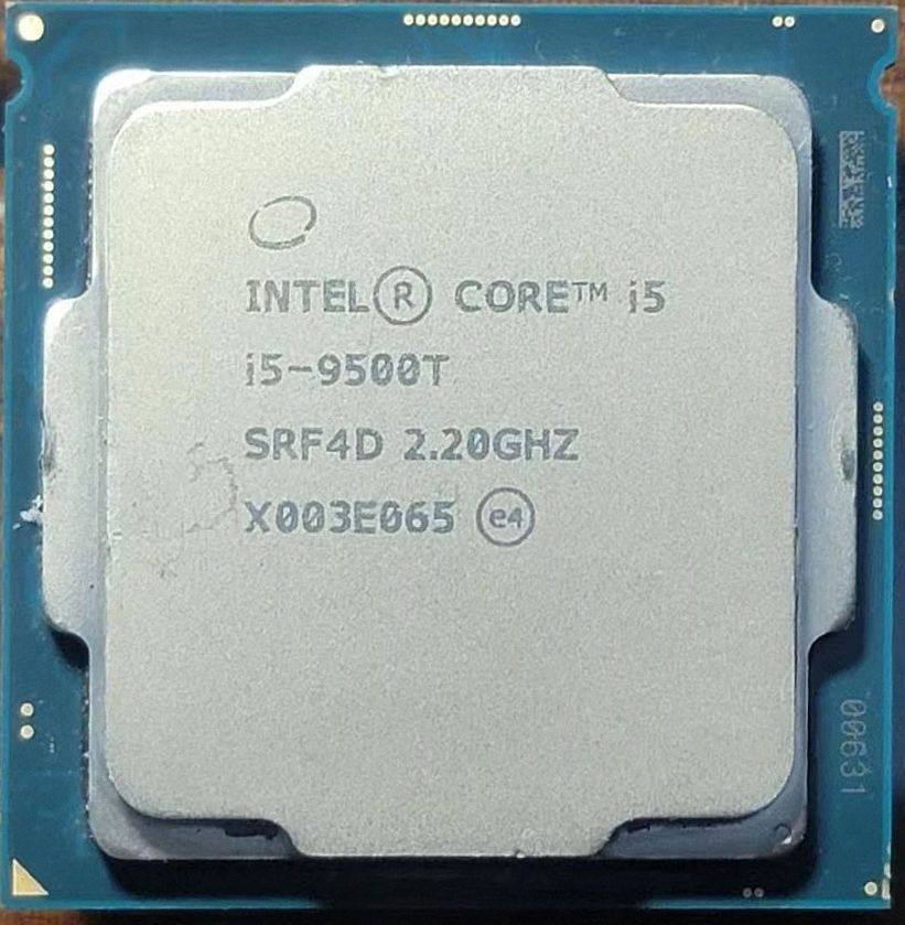 Intel Core i5-9500T SRF4D 6C 2.2GHz to 3.7GHz Socket 1151 Coffee Lake 14NM 9MB 35W Apr 2018