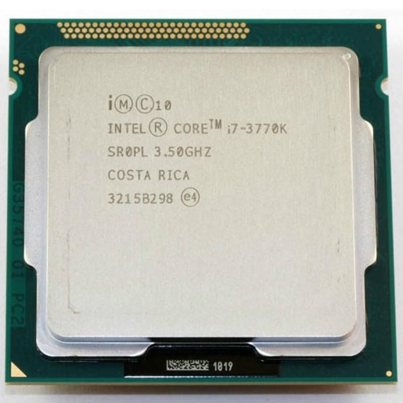 Intel Core i7-3770K SR0PL 4C 8T 3.5GHz to 3.9GHz Socket 1155 Ivy Bridge 22NM 8MB 77W Apr 2012