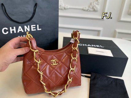 CHANELシャネル24 aオイルワックスレザー流浪ホボ脇バッグ/ハンドバッグ、リュックサック、小銭入れ、手首バッグ、ショルダーバッグ、