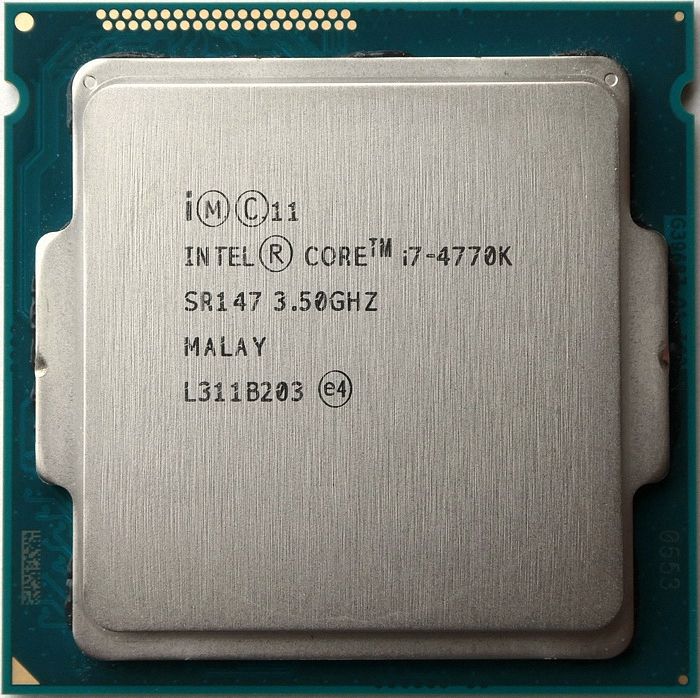 Intel Core i7-4770K SR147 4C 8T 3.5GHz to 3.9GHz Socket 1150 Haswell 22NM 8MB 84W Jun 2013