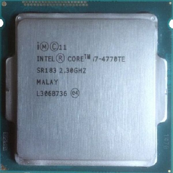 Intel Core i7-4770TE SR183 4C 8T 2.3GHz to 3.3GHz Socket 1150 Haswell 22NM 8MB 45W Jun 2013