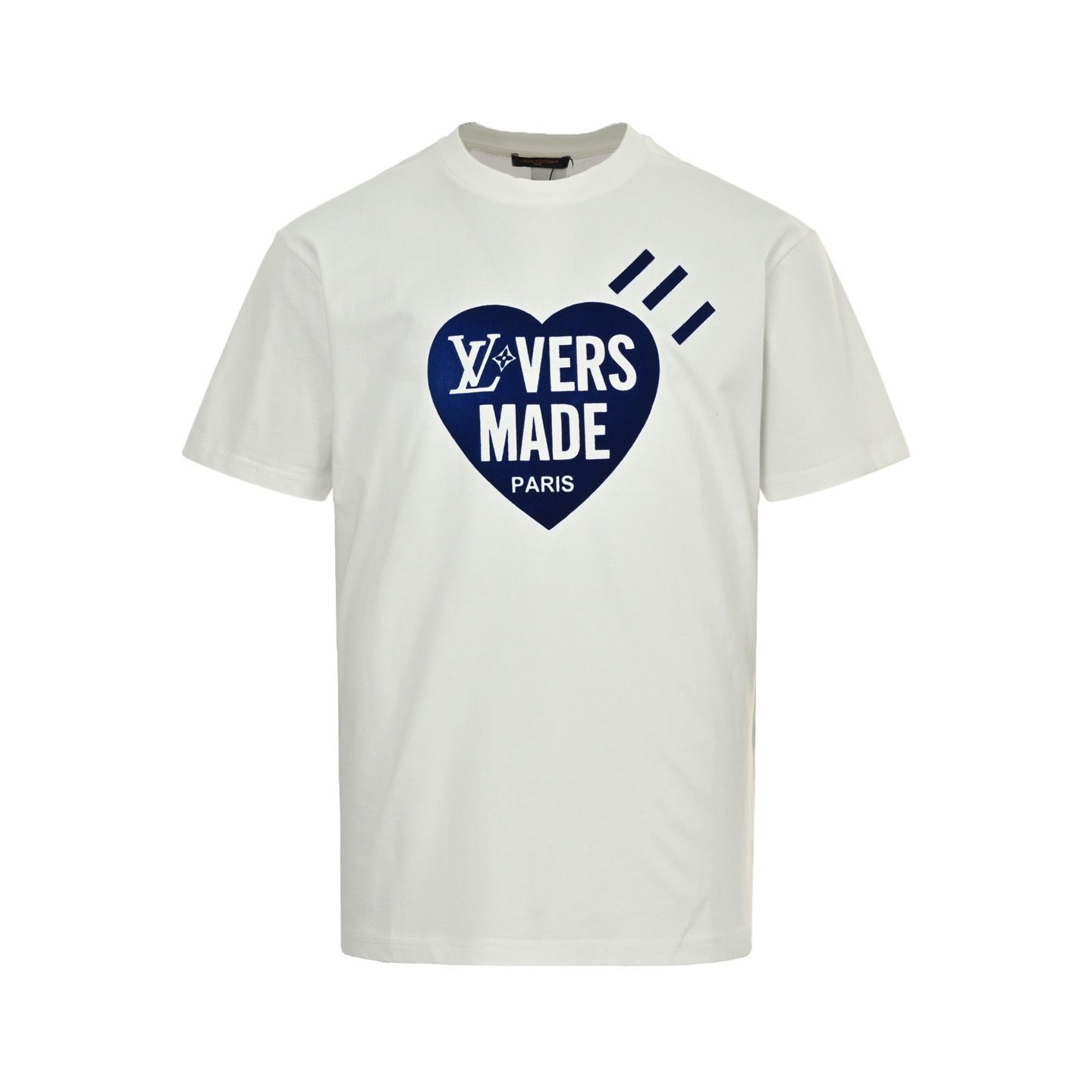 【今日特価】Louis Vuitton 25ss ラブハートフロッキングプリント T シャツ
