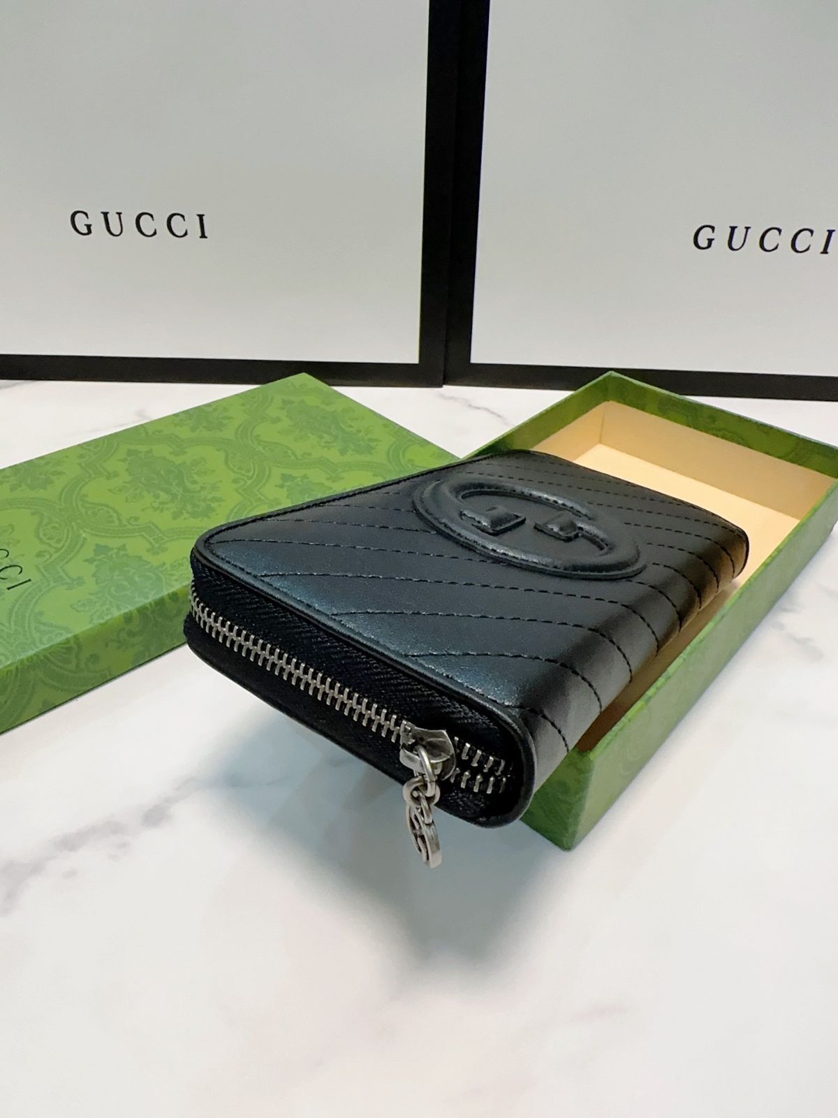 GUCCiグッチ新作財布、財布、銀行カードバッグ、シングルファスナー財布[本日特価|新品未使用品]