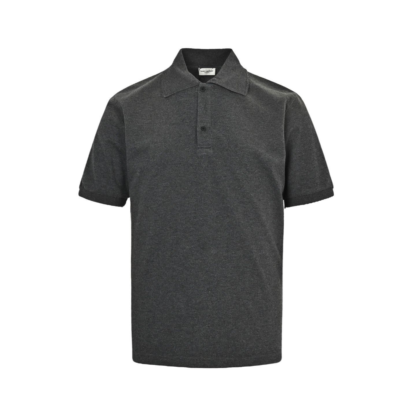 【今日特価】Saint Laurent SLP 胸元小ロゴ刺繍ポロ T シャツ