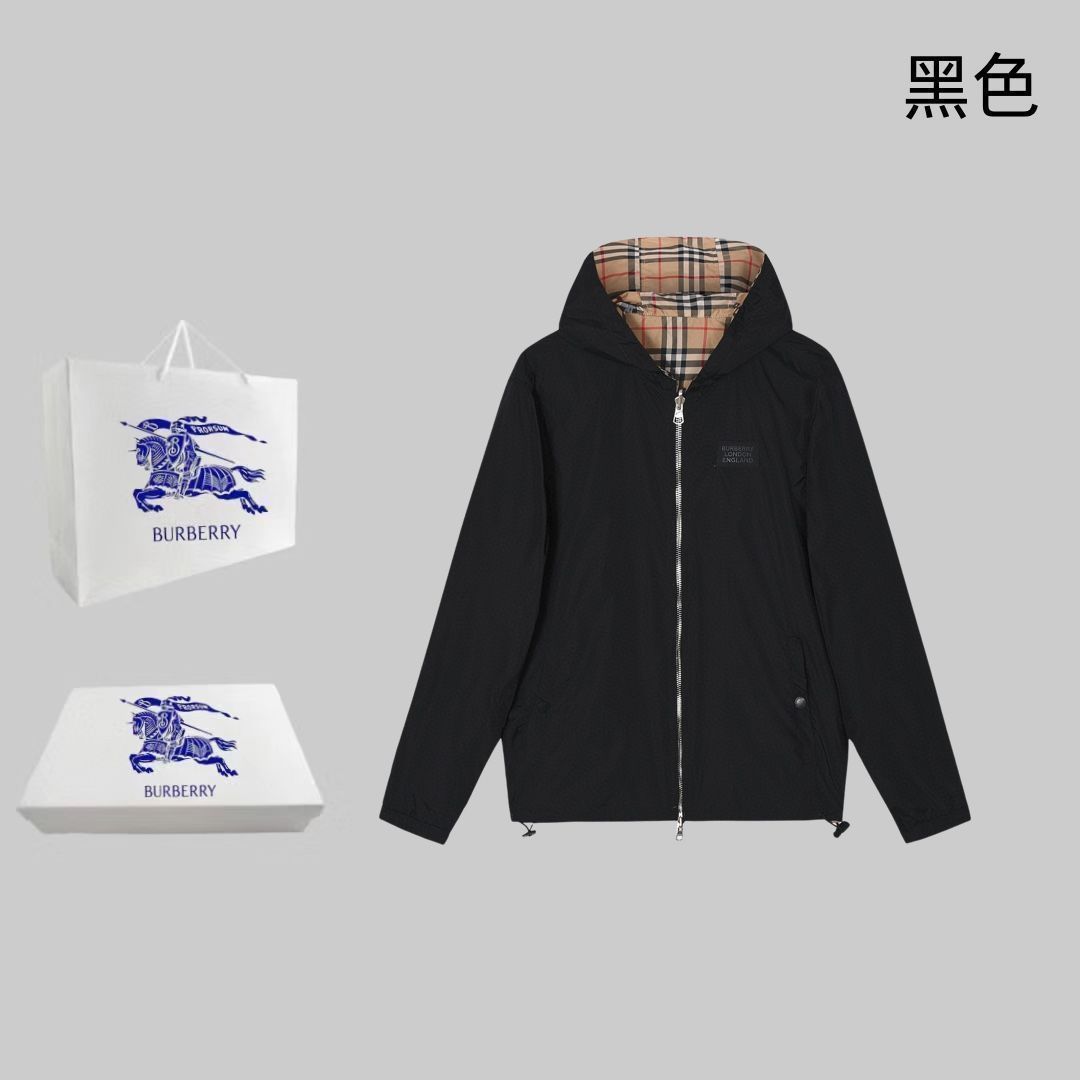 本日限定特価】BURBERRY メンズ フーディー リバーシブル チェック