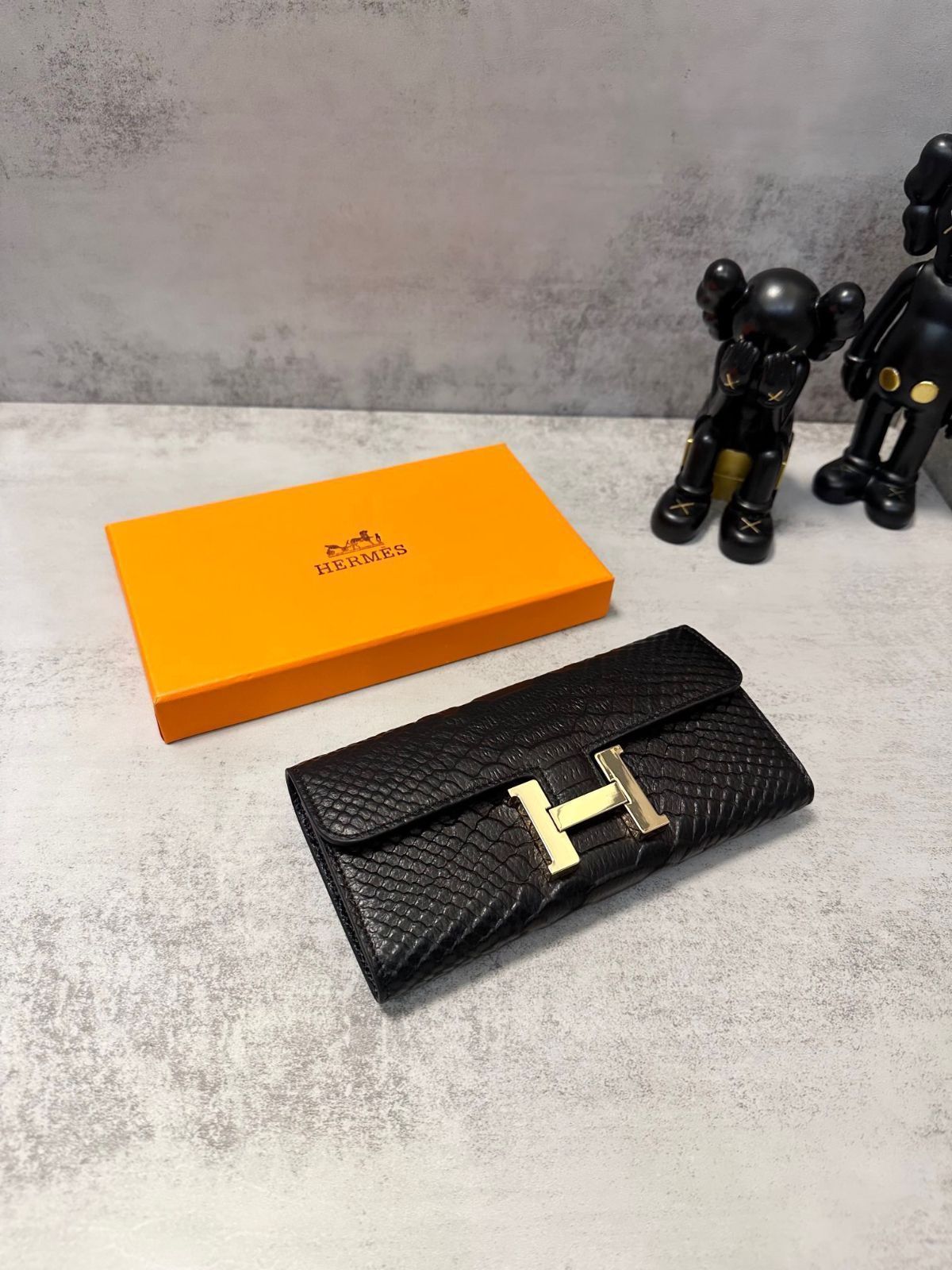 エルメス/財布、クレジットカードスロットに紙幣と手形を収納し、両用のパスケース財布、[本日特価|新品未使用品]
