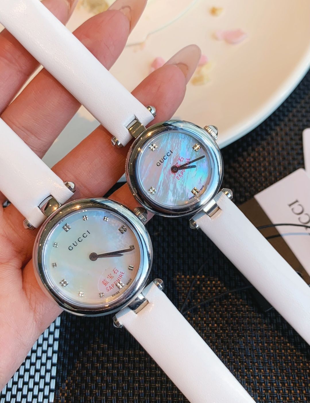 GUCCI グッチ レディース腕時計 27mm｜マザーオブパール×スイス製クオーツ｜本日限定特価新品未使用-WTO輸入5