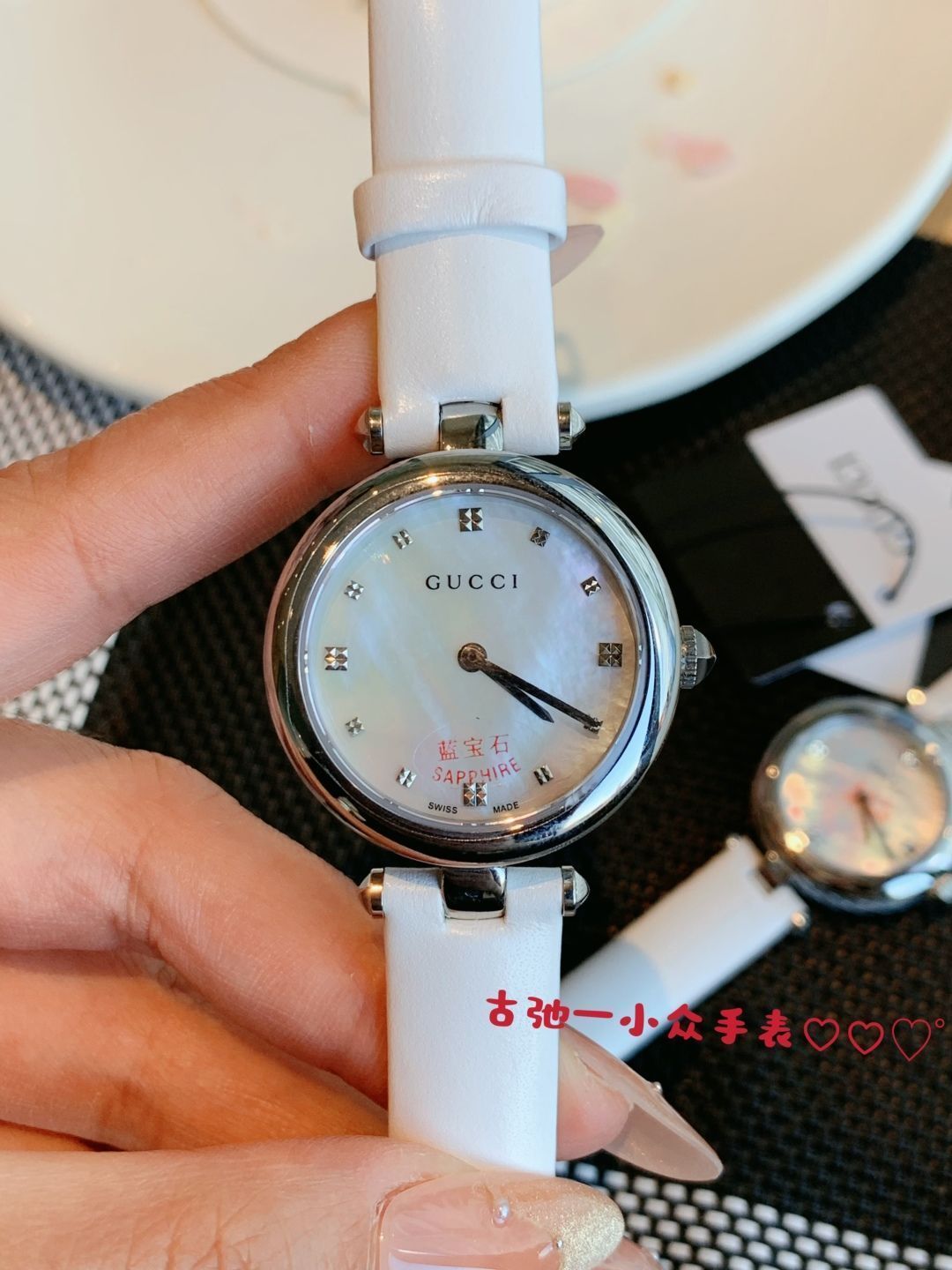 GUCCI グッチ レディース腕時計 27mm｜マザーオブパール×スイス製クオーツ｜本日限定特価新品未使用-WTO輸入5