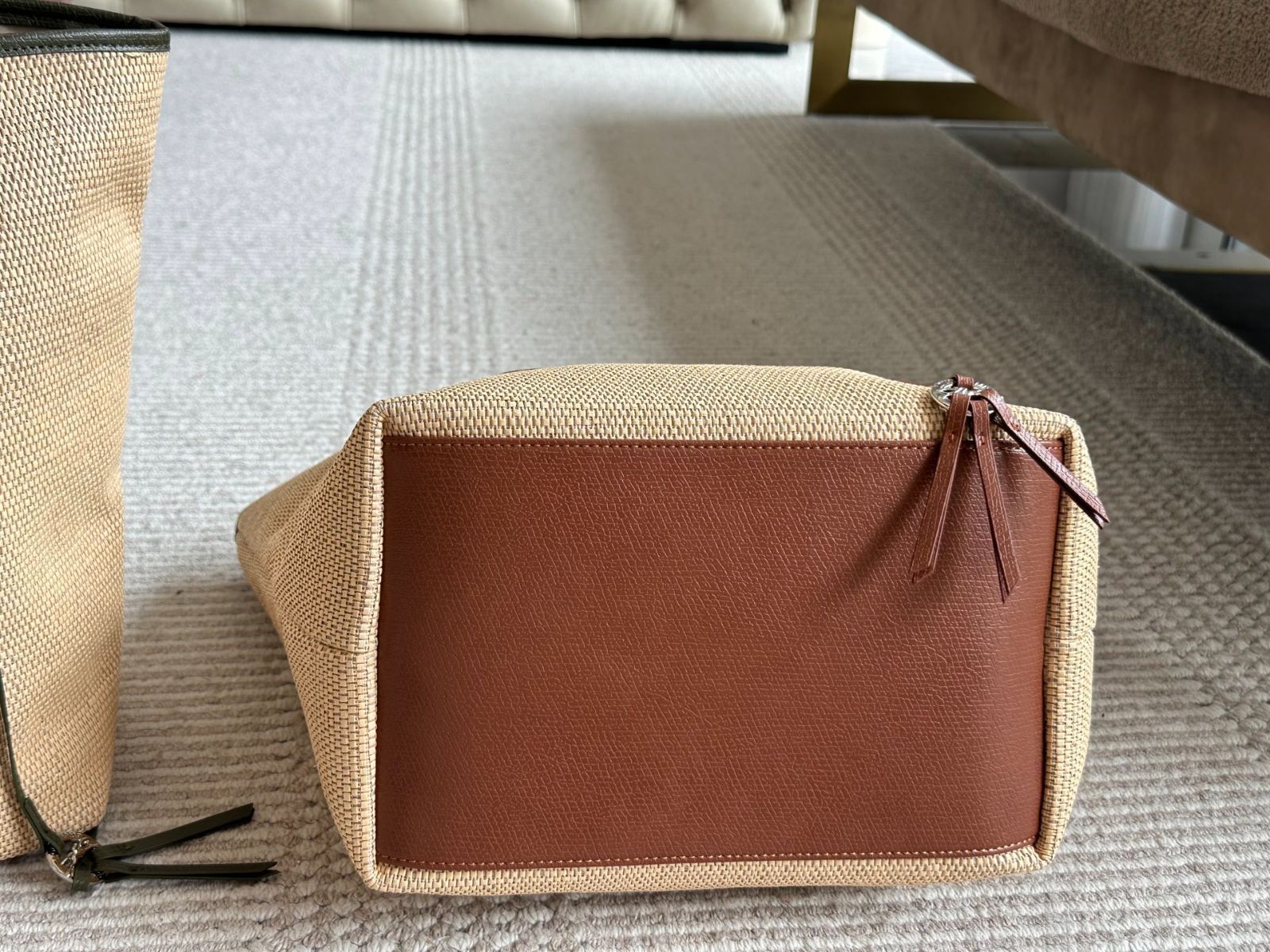 今日特価】LONGCHAMP サマーミドルトートバッグ 34×28cm-MM輸入1 
