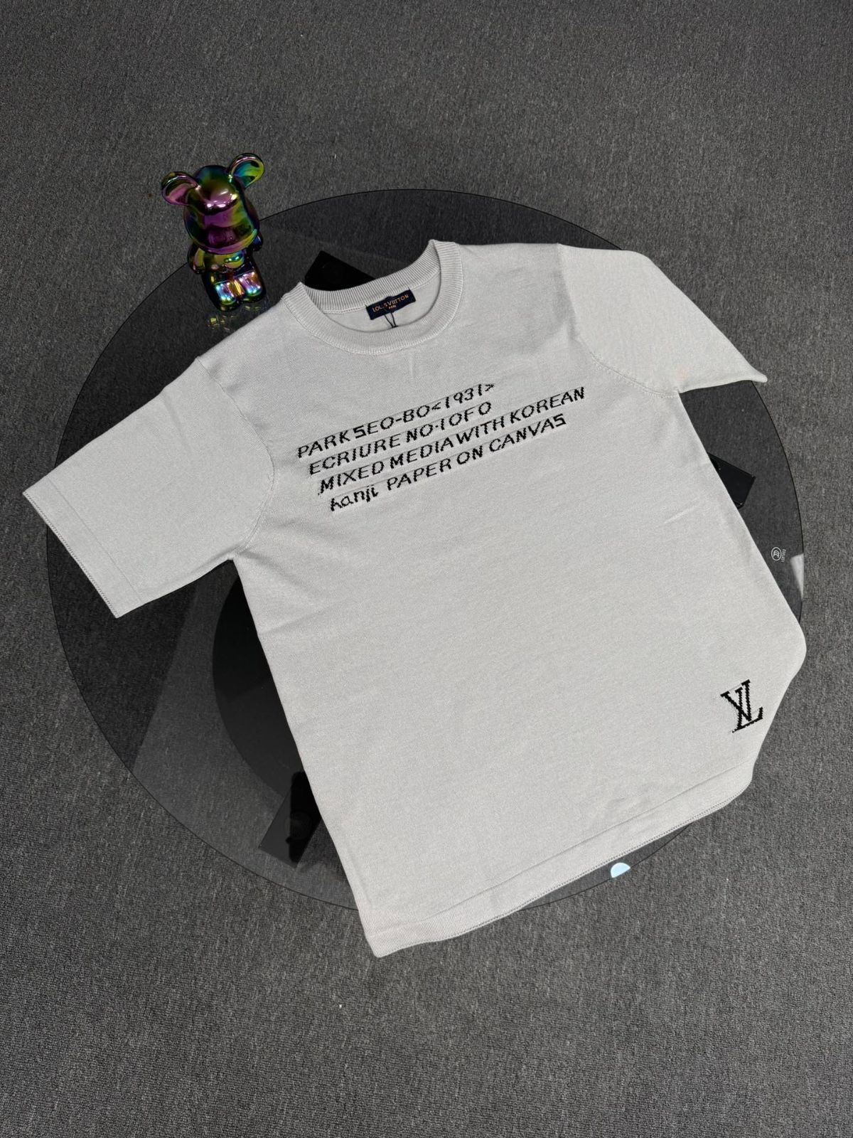 【今日特価】Louis Vuitton 25SS インターシアレター ニット T シャツ