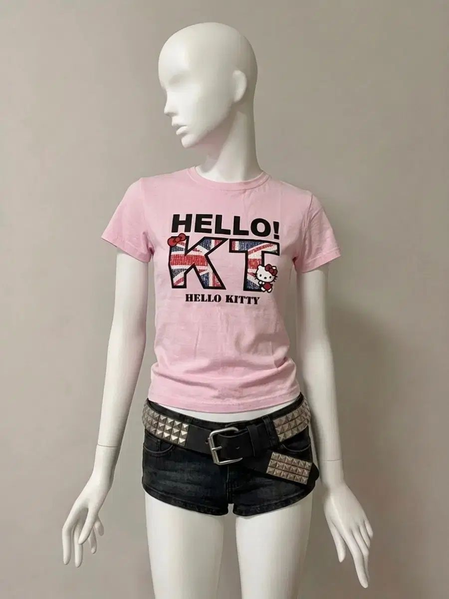 ハローキティ ユニオンジャック ベイビーフィット Tシャツ (160サイズ)