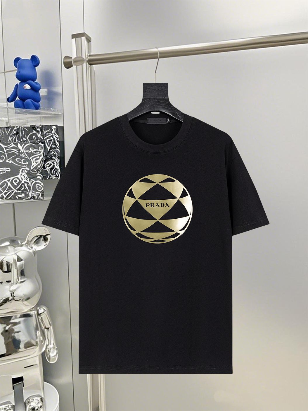 【今日特価】Prada 2025SS ハイエンドロゴフォームプリント T シャツ