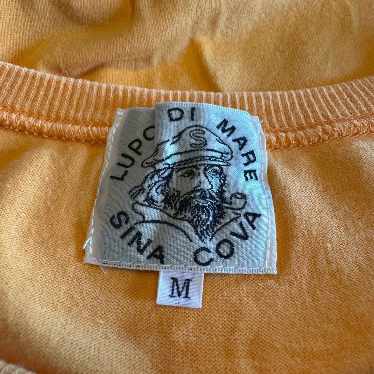SINA COVA LUPO DI MARE シナコバ 日本製 オレンジ 半袖 Tシャツ TEE 
