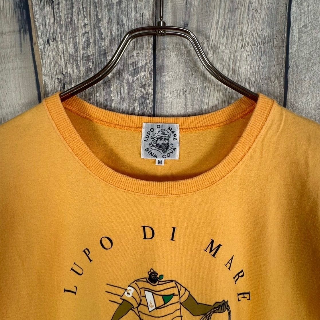 SINA COVA LUPO DI MARE シナコバ 日本製 オレンジ 半袖 Tシャツ TEE