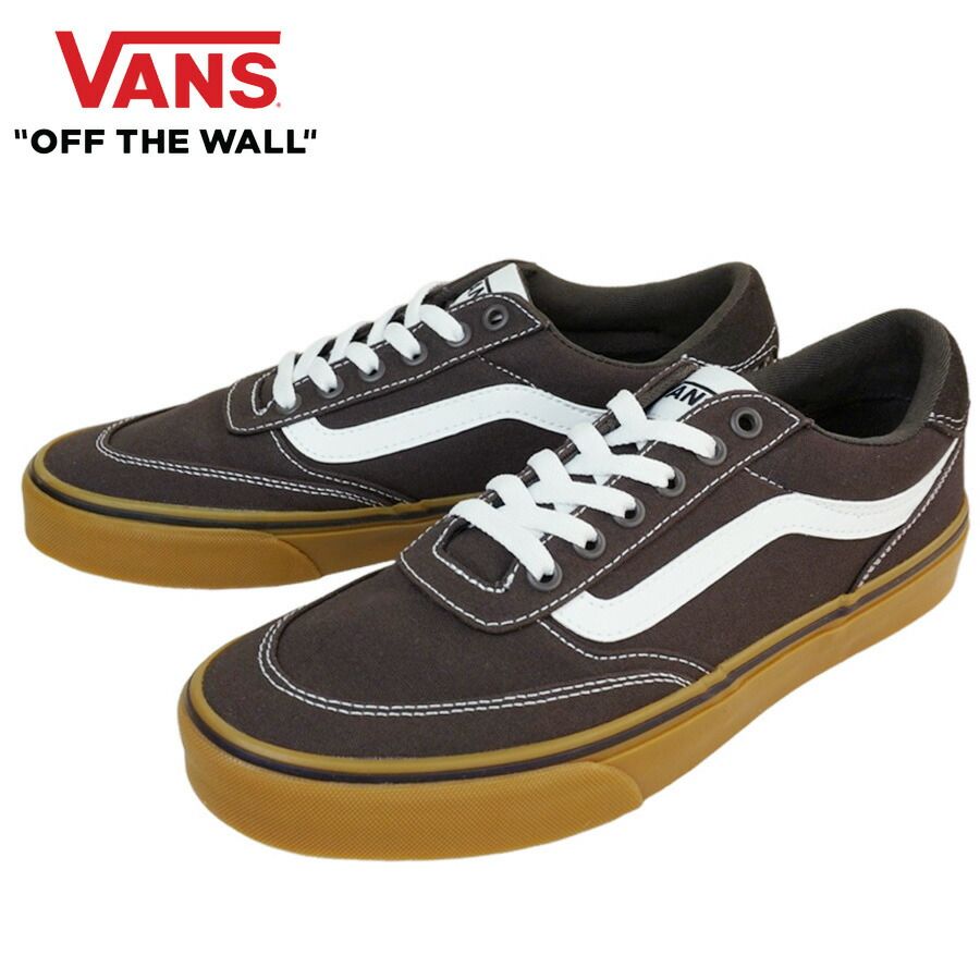VANS スニーカーVANS ヴァンズ バンズBROOKLYN LS ブルックリンCANVAS GUM TURKISH COFFEEキャンバス ガムソール ターキッシュコーヒーブラウン 茶色 スエード キャンバスメンズ レディース スニーカー 靴 スケボー s