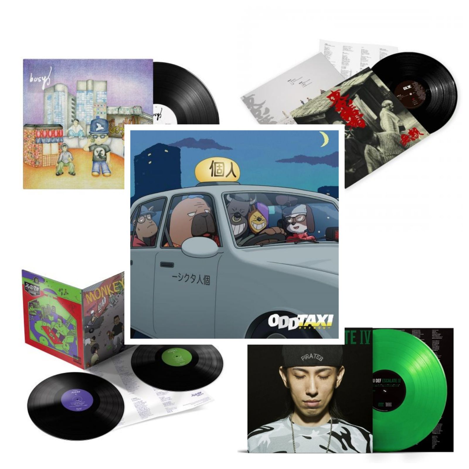 【12inchレコード 5枚セット】 BIM, OMSB, BLYY, SUMMIT (PUNPEE × VaVa × OMSB), RAU DEF【メルカリショップ限定販売】 ＜送料無料＞