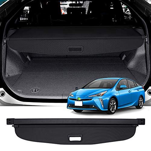 Mixsuper トヨタ プリウス 50系 前期 後期 トノカバー 延長型 prius ZVW50/51/55型 適合 ロールシェード ラゲージ収納 プライバシー保護 耐高温 内装パーツ カバーカーテン 日よけ 荷室整理 カスタムパーツ 黒色 0a99cee0
