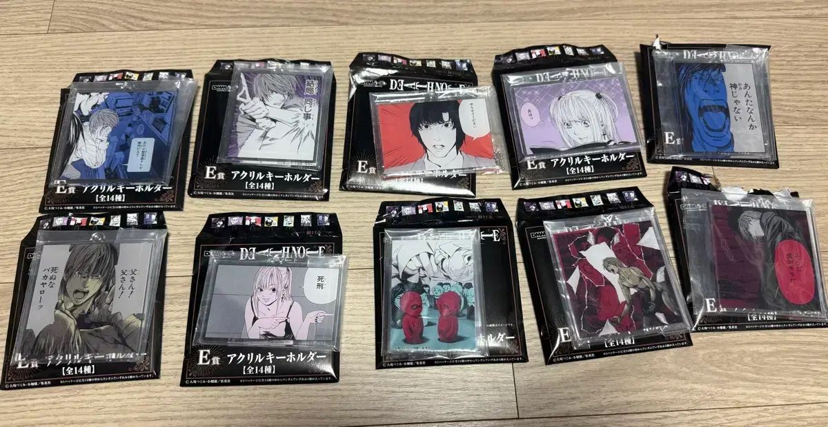 (新品まとめ売り) DMM COOGI DEATH NOTE E賞 アクリルキーホルダー 10種 まとめ