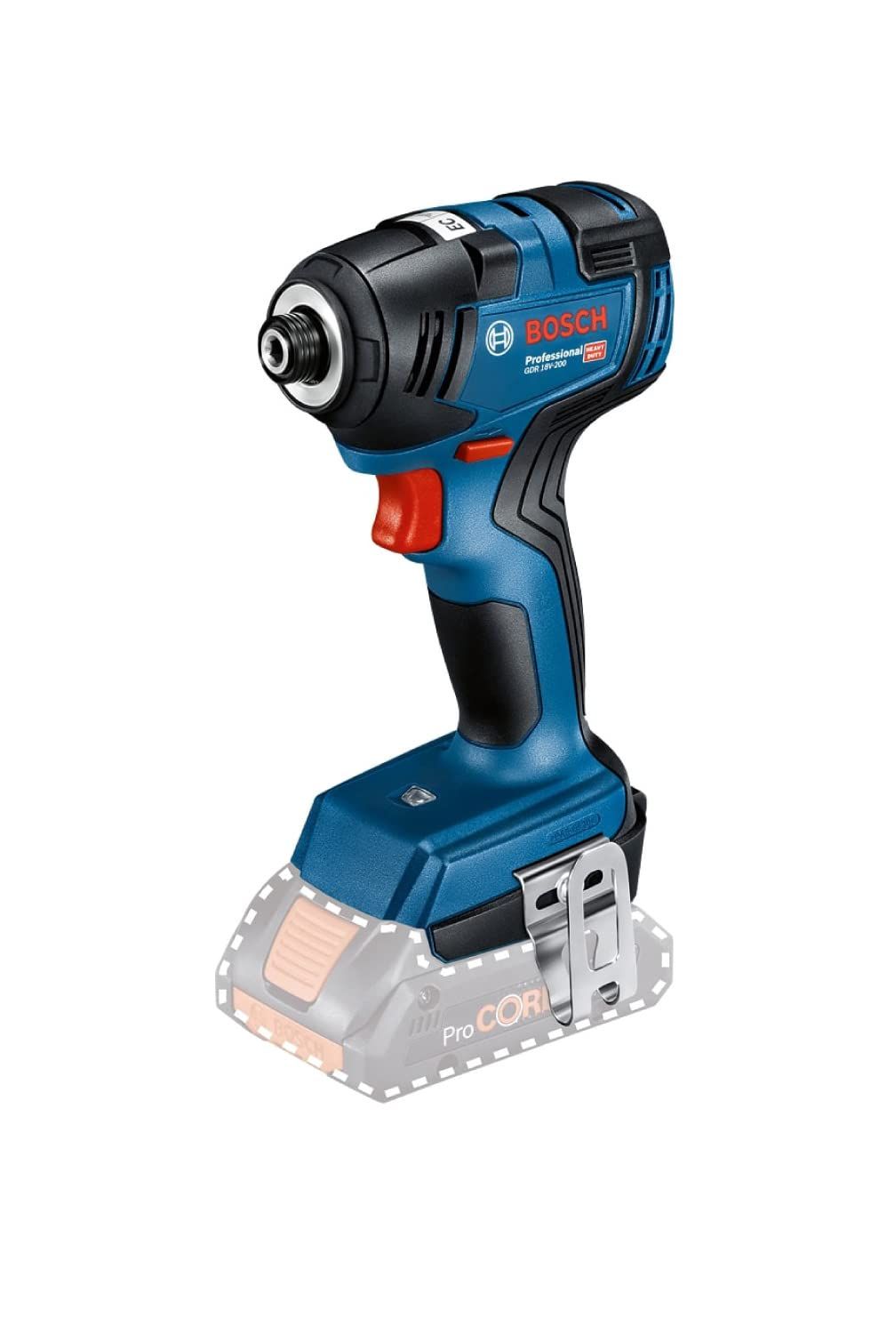 ☆新品☆Bosch Professional(ボッシュ) 18Vコードレスインパクトドライバー(本体のみ、充電器・バッテリー別売) GDR18V-200H 青 ee896476