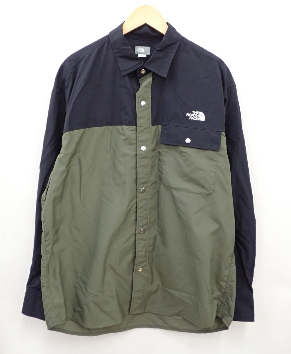 ★7854☆THE NORTH FACE ノースフェイス L/S Nuptse Shirt ロングスリーブ ヌプシ シャツ NR11961　XL