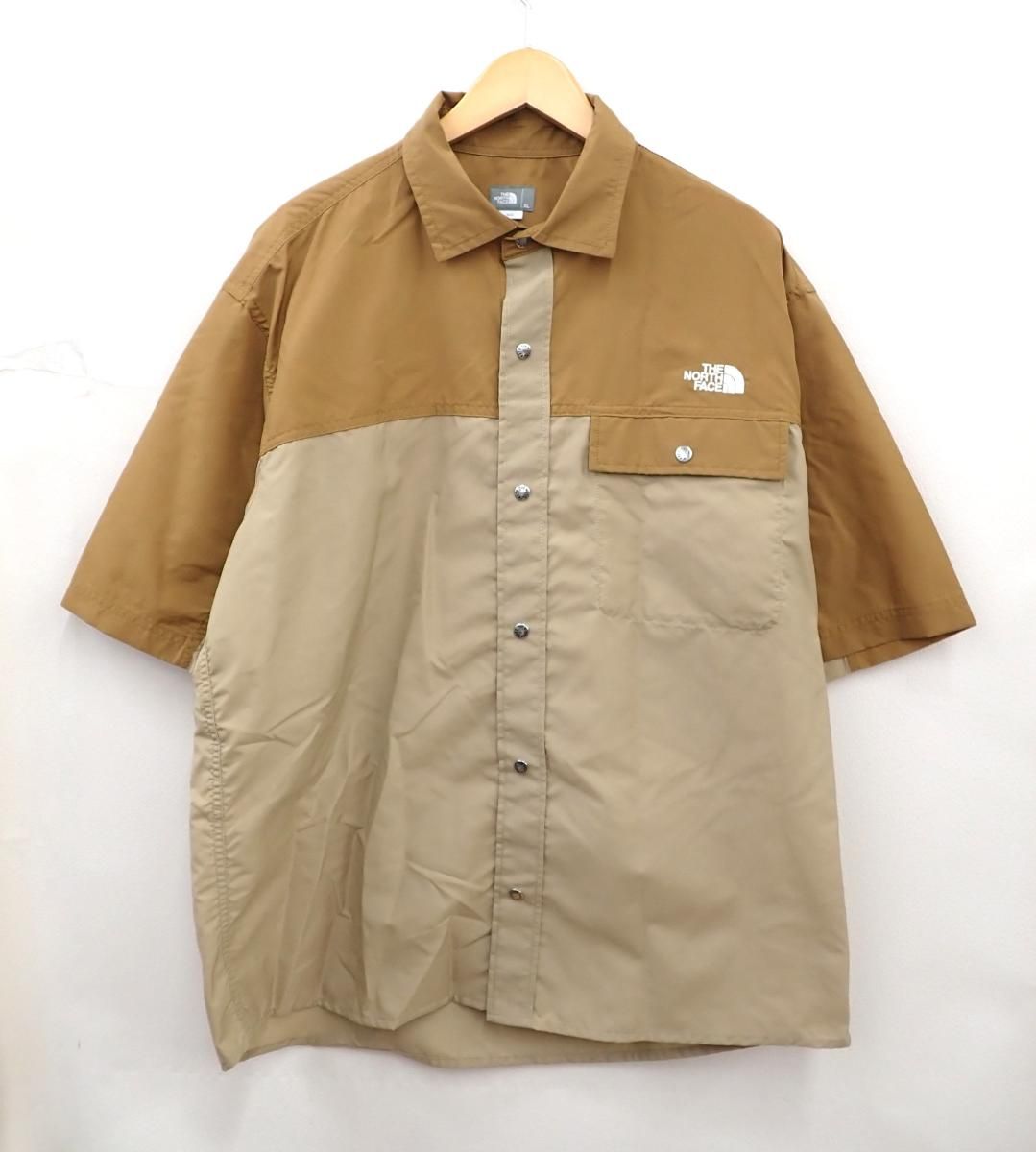 ★7855☆THE NORTH FACE ノースフェイス S/S Nuptse Shirt ショートスリーブ ヌプシ シャツ NR22331　美品　XL