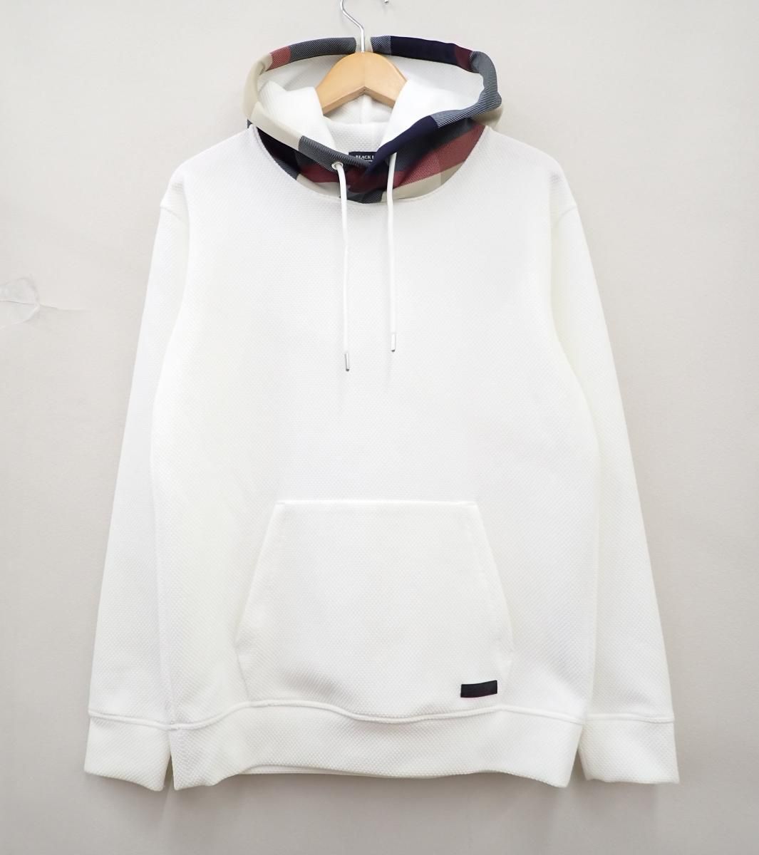 ★7847☆BLACK LABEL CRESTBRIDGE ブラックレーベル・クレストブリッジパーシャルチェックフーディー 51P02-230-02　美品　S