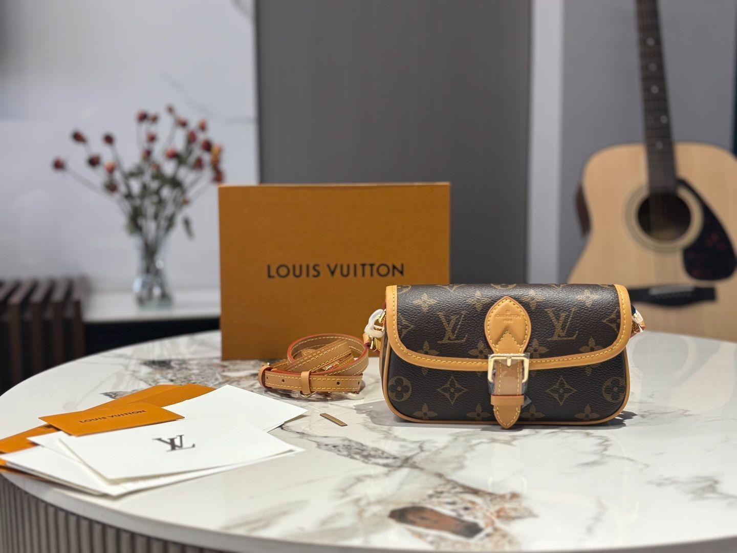 【今日特価】LV Diane Nano ダイアン ナノ バゲットバッグ（18.5×6×11cm）-MM輸入