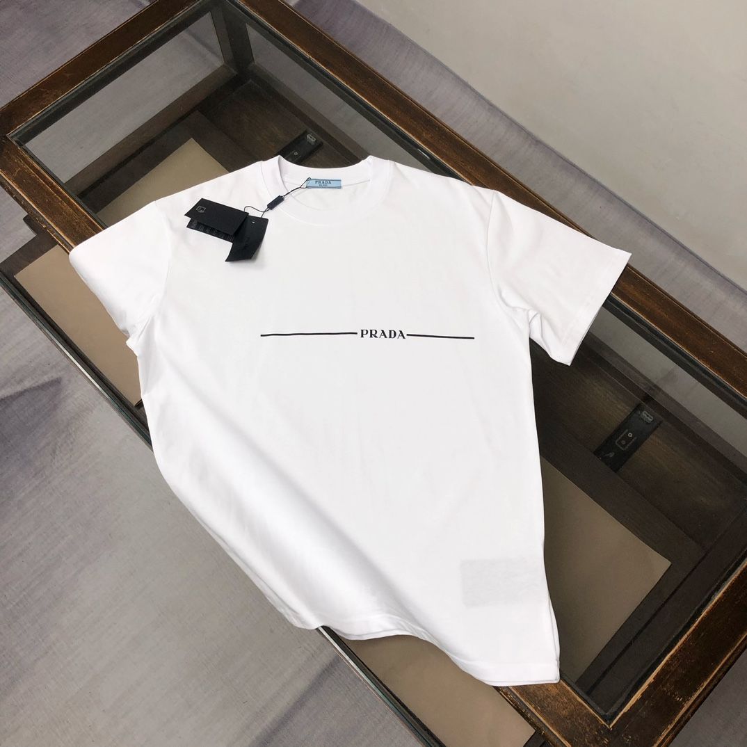 【今日特価】Prada 25SS Summer Dual-Cotton Short-Sleeve