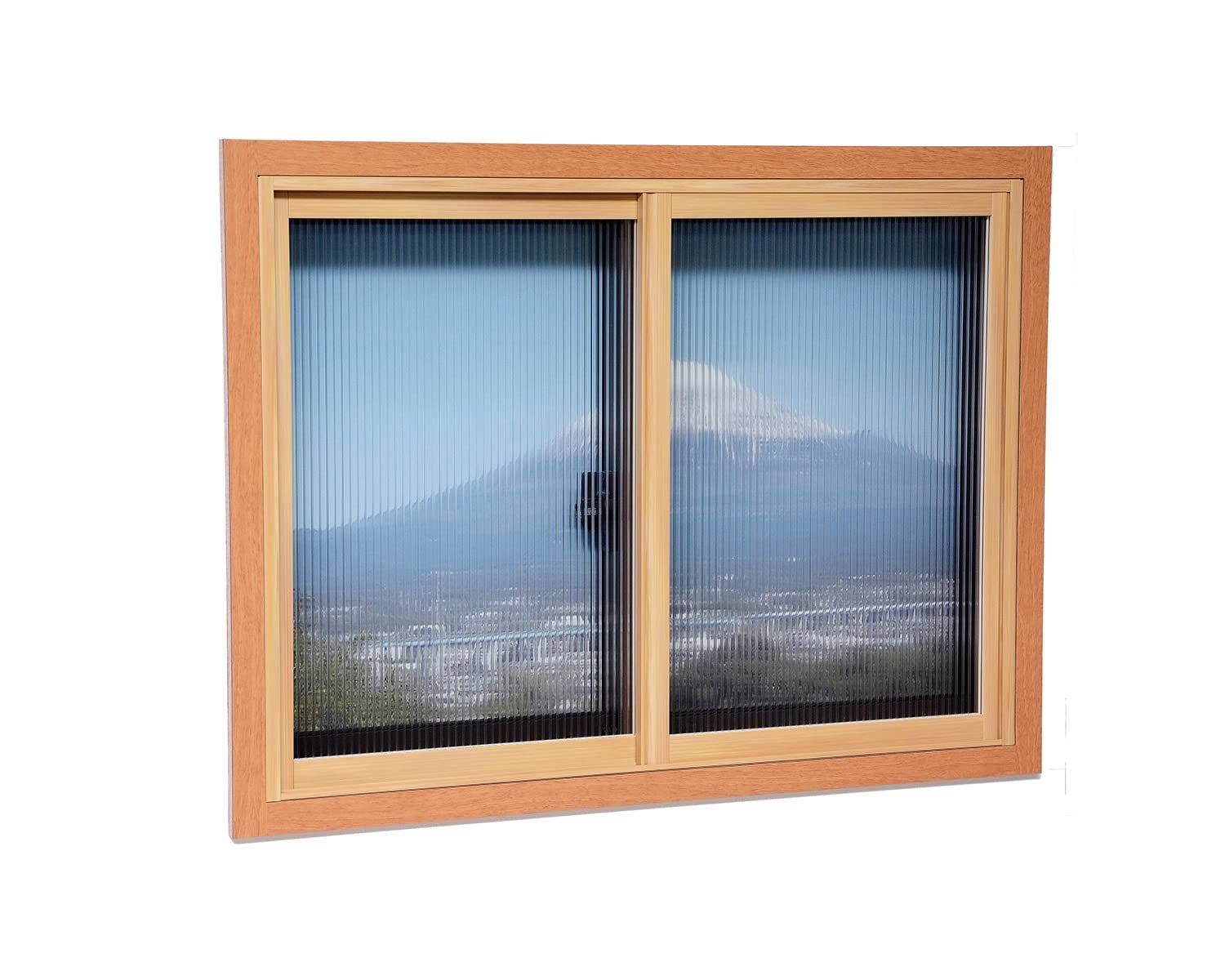 ☆新品☆二重窓・簡易内窓(省エネ・冷暖房効果大幅アップ) 中窓用セット(内窓内寸 高さ:~915mm 巾:~1,830mmまで) 木目調 0fc67943