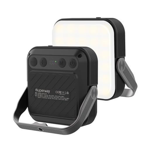 SUPERWAY 20000mAh led ランタンQC 3.0/22.5W 2024新登場 1600ルーメン 四色切替 昼光色 昼白色 電球色 赤色点灯 SOS IP65 防水 防災グッズ アウトドア ライト 電気量輝度数字表示 光色/輝度 30fe389c
