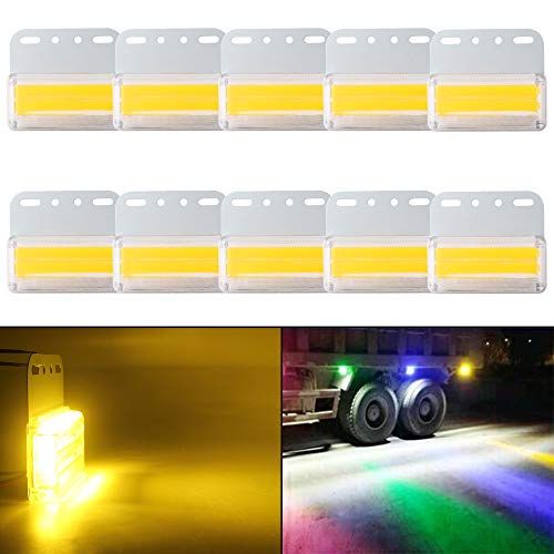 YongMing サイドマーカーランプ 24V 防水 LED cob 42連 ダウンライト トラック用 イエロー 10個as b148b7bc