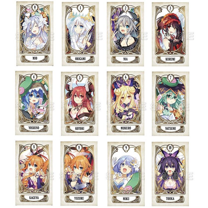 未開封 デート・ア・ライブ つなこ 10th ANNIVERSARY タロット風カード 