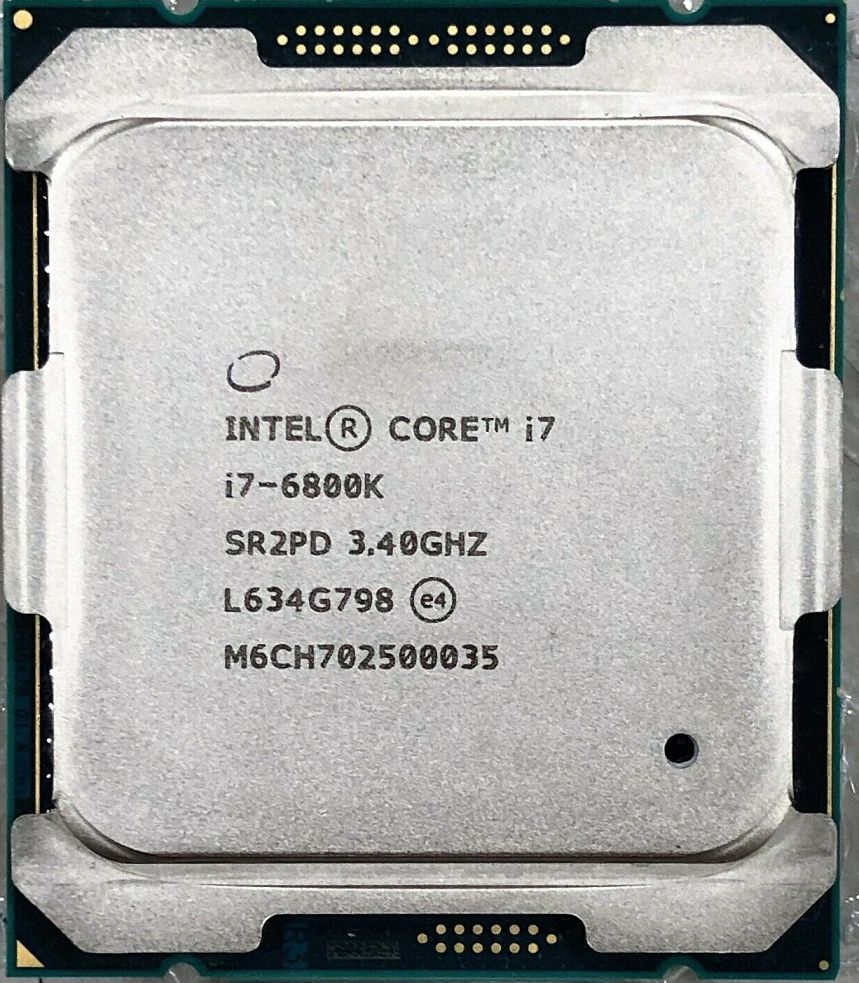 Intel Core i7-6800K SR2PD 6C 12T 3.4GHz to 3.6GHz Socket 2011-3 Broadwell-E 14NM 15MB 140W May