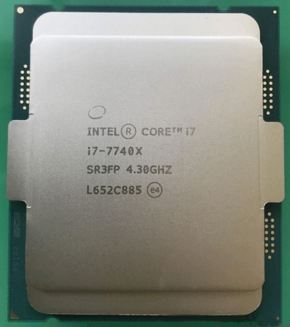 Intel Core i7-7740X SR3FP 4C 8T 4.3GHz to 4.6GHz Socket 2066 Kaby Lake-X 14NM 8MB 112W Jun 2017