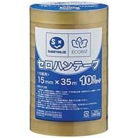 セロハンテープ15mm×35m200巻 B638J-200【ジョインテックス】