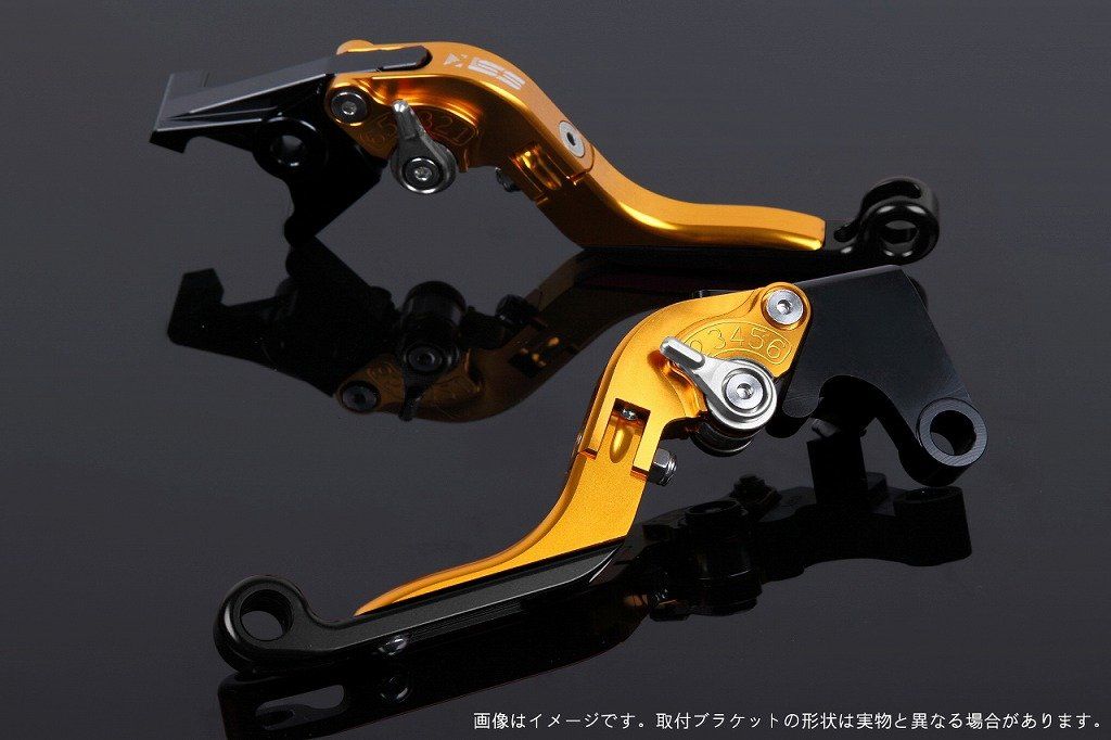 新品 SSK スピードラ アジャストレバーセット 可倒延長式 レバー本体カラー:ゴールド アジャスターカラー:シルバー エクステンションカラー:ブラック YAMAHA XMAX