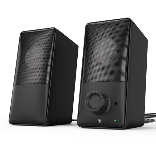 R★【業界初 15°後傾式スピーカー＆最新Bluetooth5.4対応】 kstime PCスピーカー バスレフ低音強化 ゲーミングスピーカー Hi-Fiステレオ 有線・無線接続対応 USB給電 AUX対応 最大出力14W 内蔵マイク 前面イ 50bbdff7