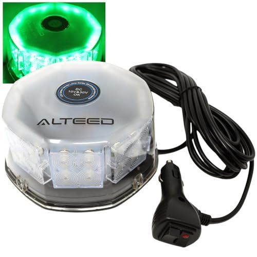 R◆ALTEED(アルティード) LED回転灯パトランプ警光灯 緑色発光 フラッシュビーコンライト 12V24V自動車用 道路運送誘導車誘導灯等 cbcfa6fc