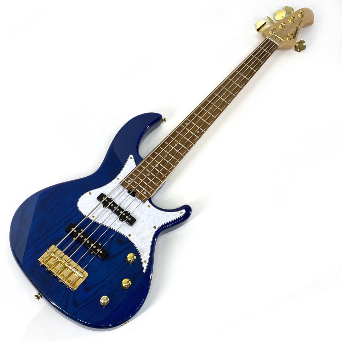 Aria Pro II アリアプロ2 RSB-42AR/5 シースルーブルー 5弦 多弦 アクティブ ジャズベース エレキベース ※中古