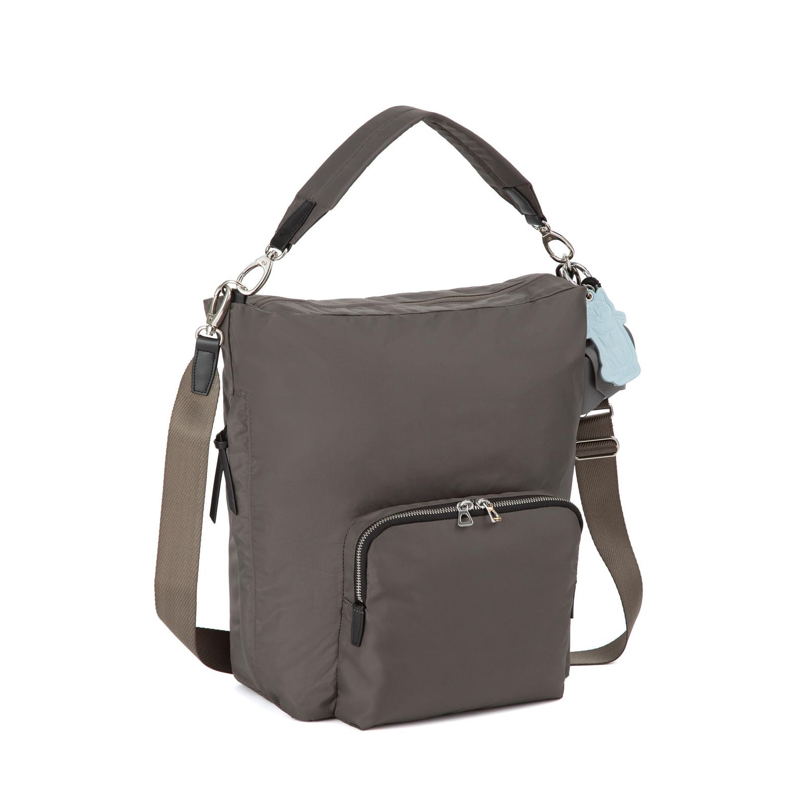 新品 [エース] トーキョー ショルダーバッグ フィカス HAyU 21L ネコ ポーチ付き チャーム 19104 チャコール