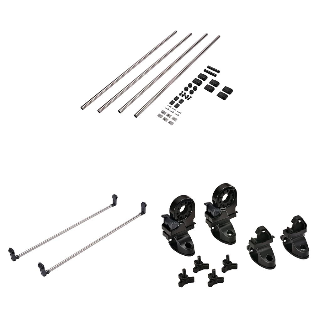 新品 【セット買い】 カーメイト(Carmate) 車内 収納 クロスライド ロッドホルダー 【サイドバー & ハンガーバー & オプションセット】 シルバー 左右2本入り 車内積載 2本積み ハイエース レジアスエース NV350キャラバン キャラバン 専用