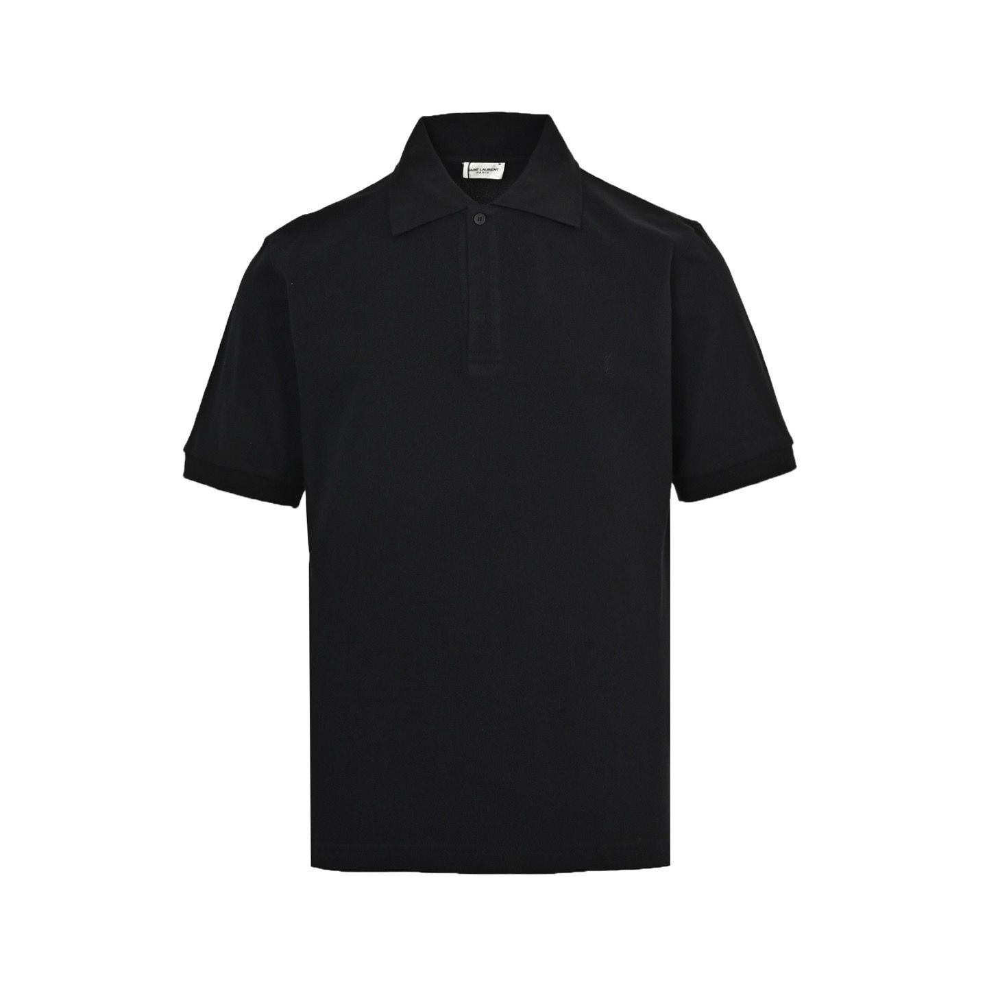 【今日特価】Saint Laurent SLP 胸元小ロゴ刺繍ポロ T シャツ