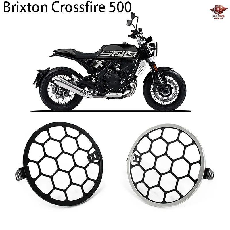 CROSSFIRE 500 モーターサイクル用メッシュヘッドライトプロテクターホルダーグリルマスクカバーガード