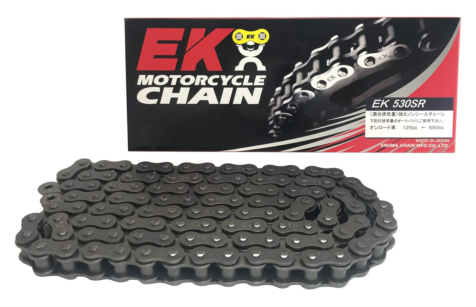 EK(イーケー) 強化ノンシールチェーン 530SR スチール 106L 【クリップジョイント】