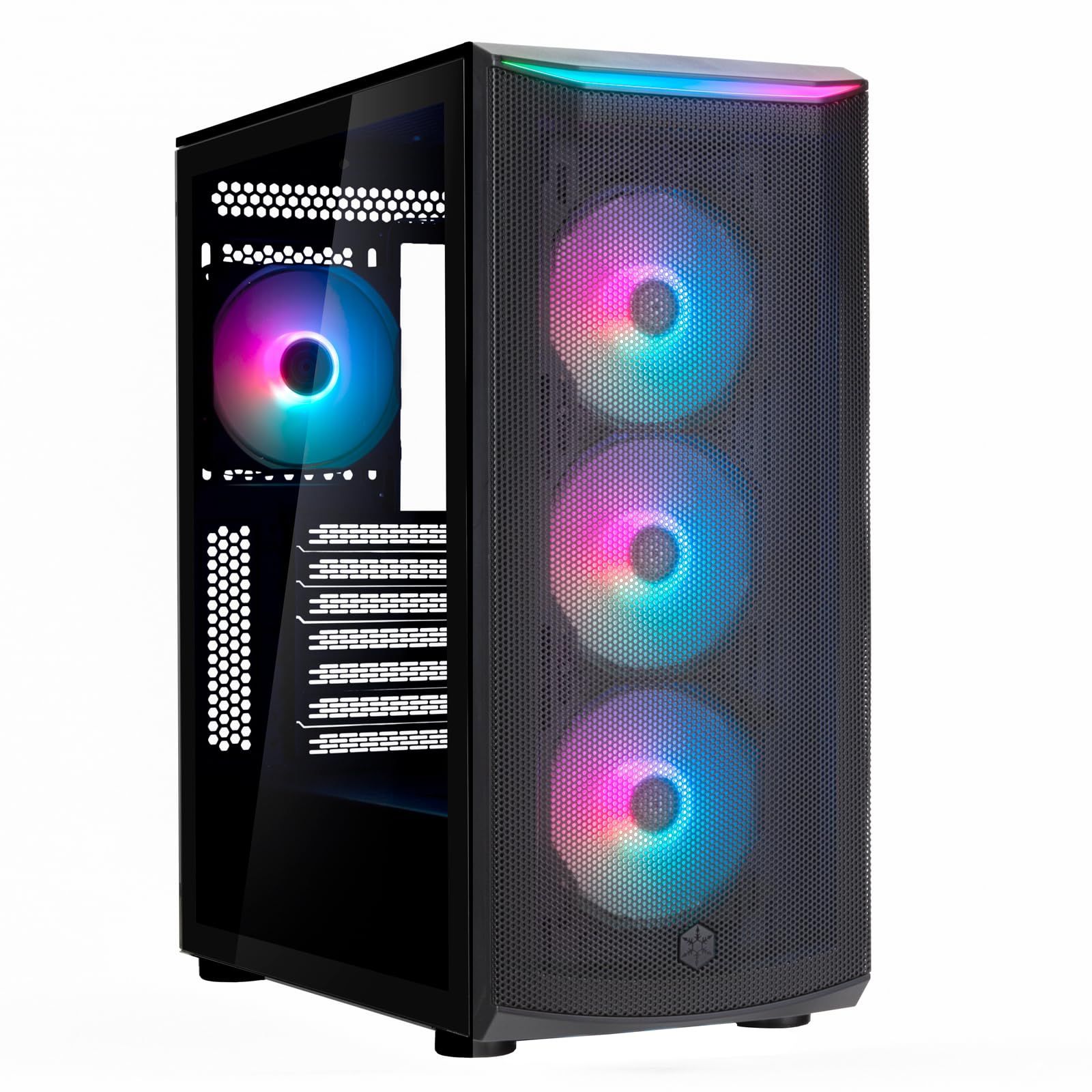 新品 Silverstone ミドルタワー PCケース ATX Micro-ATX Mini-ITX SST-FA512Z-BG-V2 国内正規代理店品