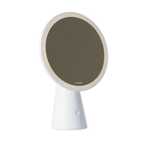 ☆新品☆フィリップスヒュー(Philips Hue) Philips(フィリップス) LEDライト付き 女優鏡 3色照明モード 角度調整可能 95%自然光再現 化粧鏡 メイクアップミラー USB充電 女優ミラー 女優ライト ブルーライトカット bfb2eb1c
