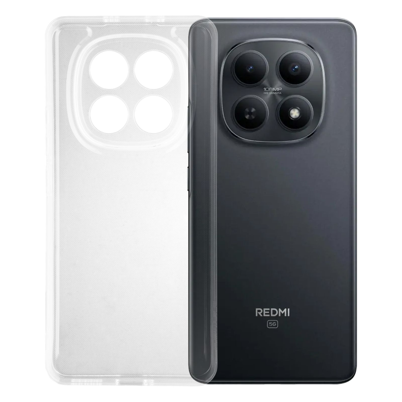 Xiaomi Redmi Note 15 ケース クリア TPU 小米 シャオミ ソフト カバー シンプル スマホ シリコン 衝撃吸収 透明 耐衝撃 保護