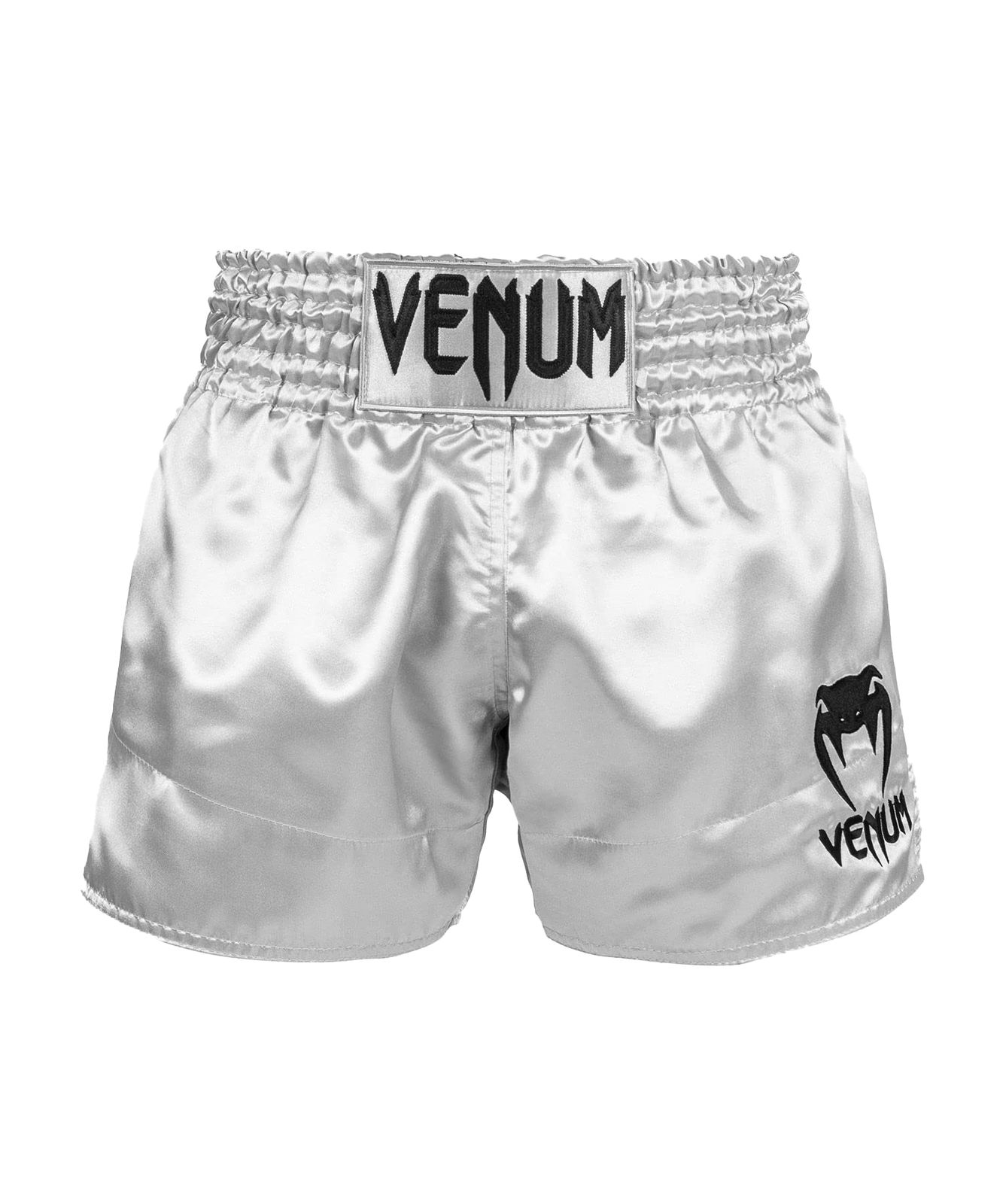 Venum クラシック ムエタイショーツ [シルバー/ブラック] [M]
