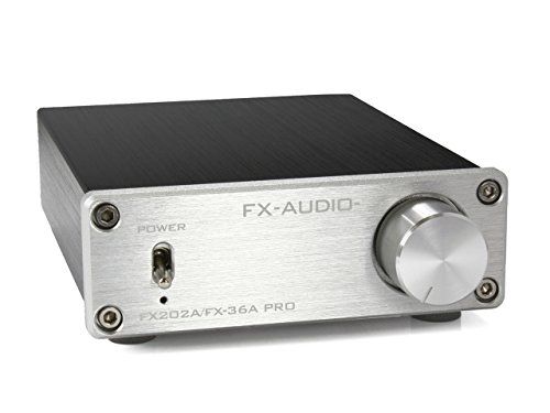 R★FX-AUDIO- FX202A/FX-36A PRO『シルバー』TDA7492PEデジタルアンプIC搭載 ステレオパワーアンプ 337ef9b4
